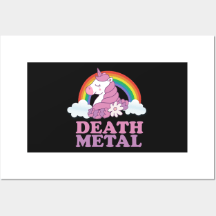 Death Metal Unicorn Posters and Art